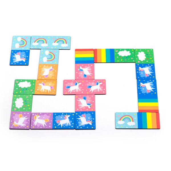 Kids Dominoes Set - Unicorn Magic - Image 2