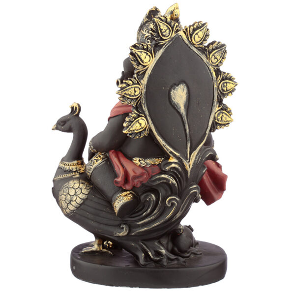 Decorative Ganesh Figurines - Peacock and Pipe - Image 2