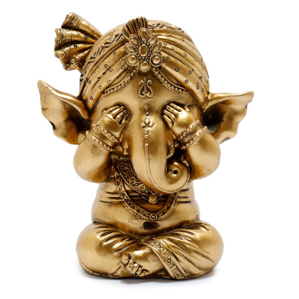 Decorative Set of 3 Ganesh Figurines - Speak No See No Hear No Evil - Image 4