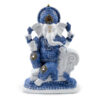 Decorative White & Blue Thai Buddha - Meditation - Image 2