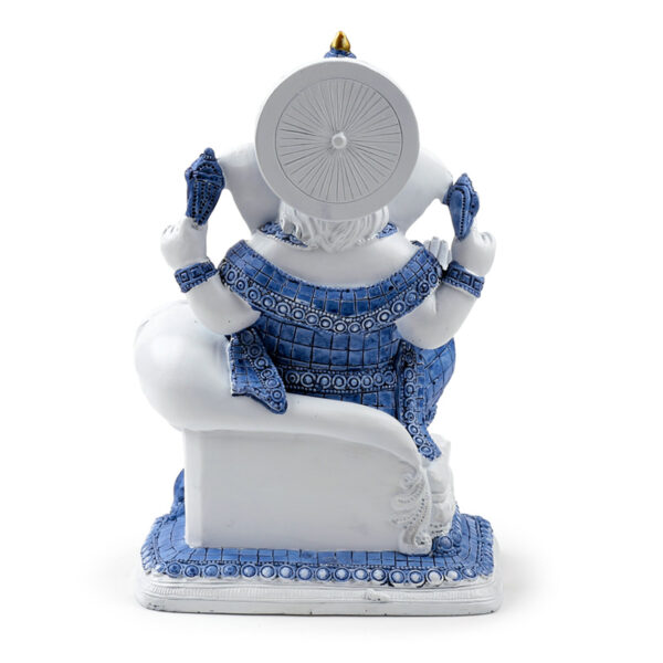 Decorative White & Blue Thai Buddha - Meditation - Image 5