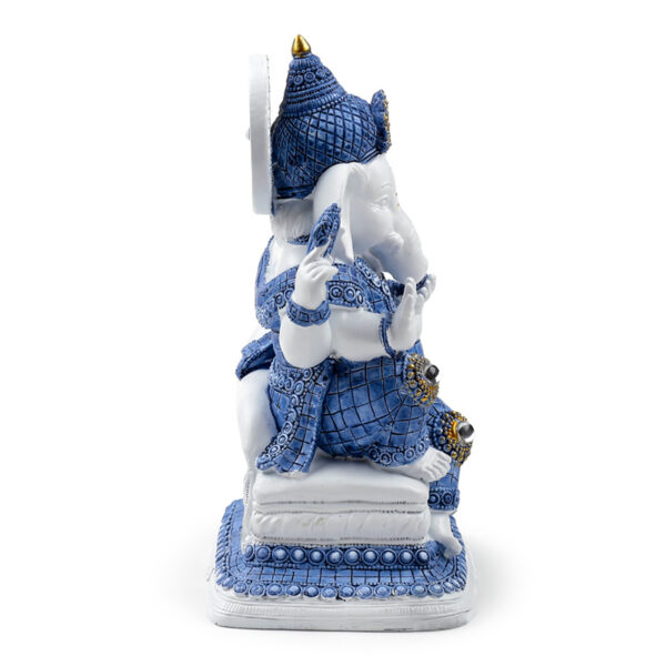 Decorative White & Blue Thai Buddha - Meditation - Image 6