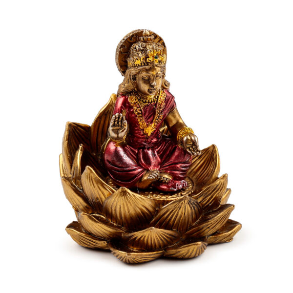 Decorative Ganesh & Lakshmi Set of 2 - Lotus - Image 3