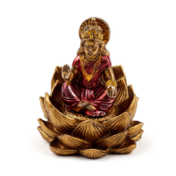 Decorative Ganesh & Lakshmi Set of 2 - Lotus - Image 4
