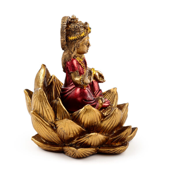 Decorative Ganesh & Lakshmi Set of 2 - Lotus - Image 7