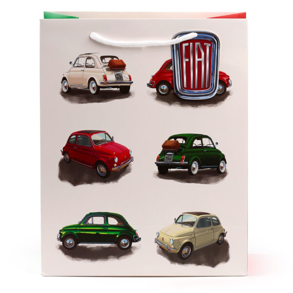 Gift Bag (Large) - Fiat 500 Retro Repeat - Image 2