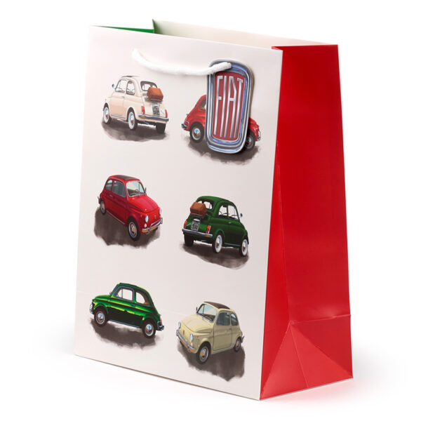 Gift Bag (Large) - Fiat 500 Retro Repeat - Image 3