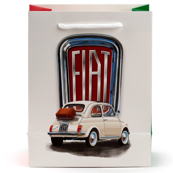 Gift Bag (Medium) - Fiat 500 Red & White - Image 5