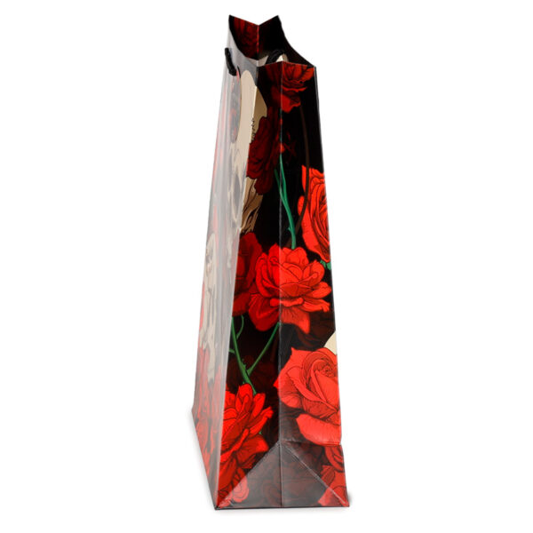 Gift Bag (Extra Large) - Skulls and Roses Red Roses - Image 3