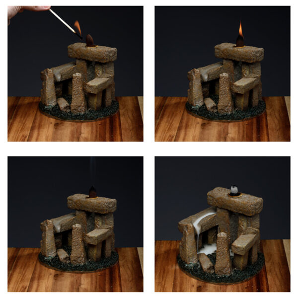 Backflow Incense Burner - Stone Circle - Image 2
