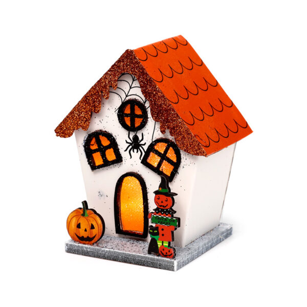LED Decoration - Halloween Spooky Spider Pumpkin House - Image 4