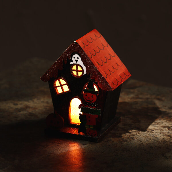 LED Decoration - Halloween Trick or Treat Pumpkin House - Image 2
