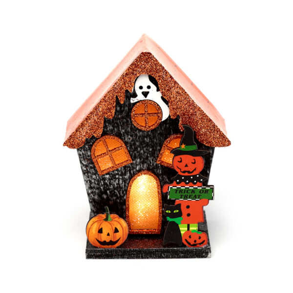 LED Decoration - Halloween Trick or Treat Pumpkin House - Image 3