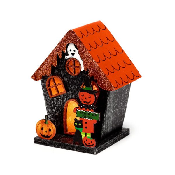 LED Decoration - Halloween Trick or Treat Pumpkin House - Image 4