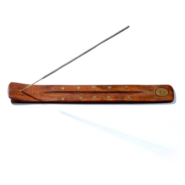 Decorative Sheesham Wood Ashcatcher with Yin Yang Symbol - Image 5