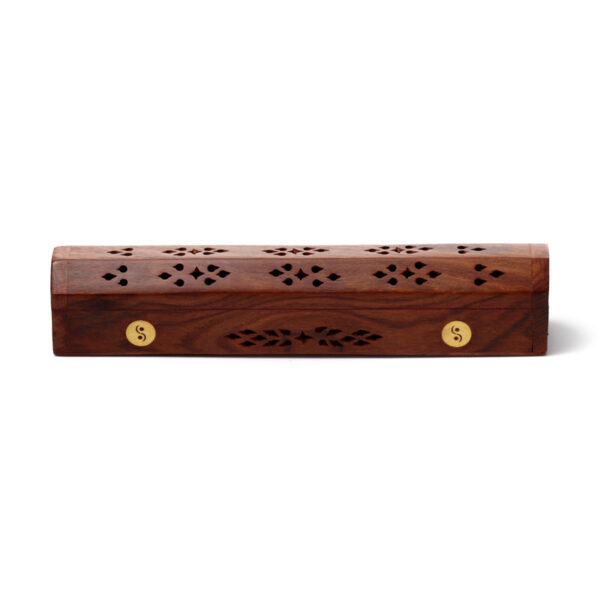 Decorative Sheesham Wood Box with Yin Yang Design - Image 3