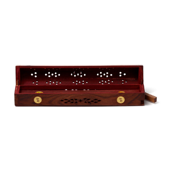 Decorative Sheesham Wood Box with Yin Yang Design - Image 4