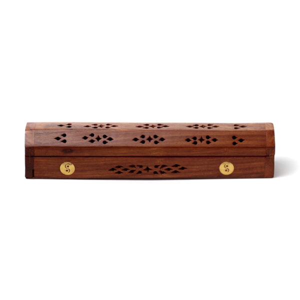 Decorative Sheesham Wood Box with Yin Yang Design - Image 7