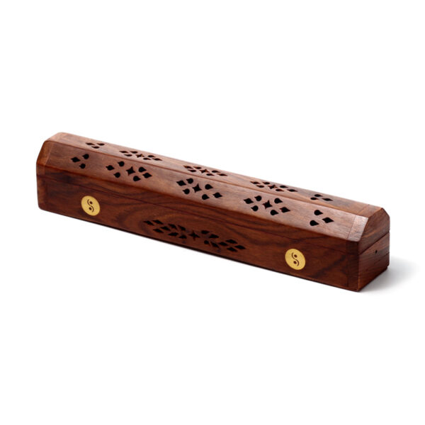 Decorative Sheesham Wood Box with Yin Yang Design - Image 8