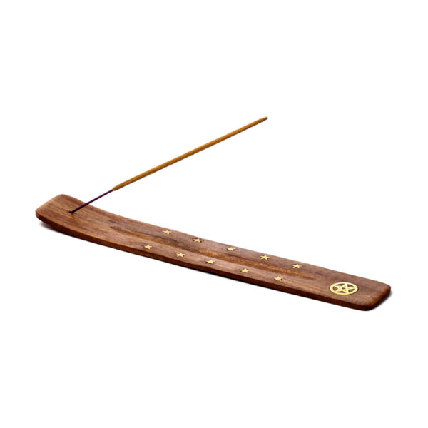 Decorative Sheesham Wood Ashcatcher with Pentagram - Image 2