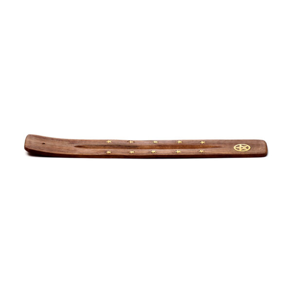Decorative Sheesham Wood Ashcatcher with Pentagram - Image 3