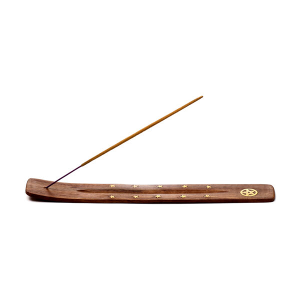 Decorative Sheesham Wood Ashcatcher with Pentagram - Image 4