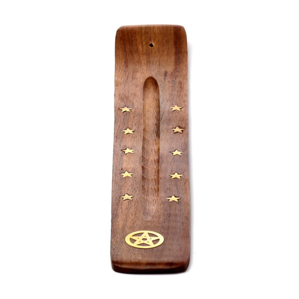 Decorative Sheesham Wood Ashcatcher with Pentagram - Image 5