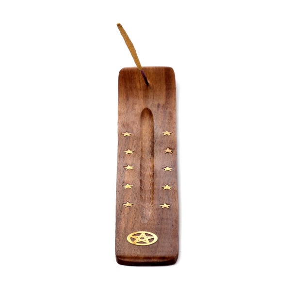 Decorative Sheesham Wood Ashcatcher with Pentagram - Image 6