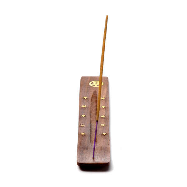 Decorative Sheesham Wood Ashcatcher with Pentagram - Image 8