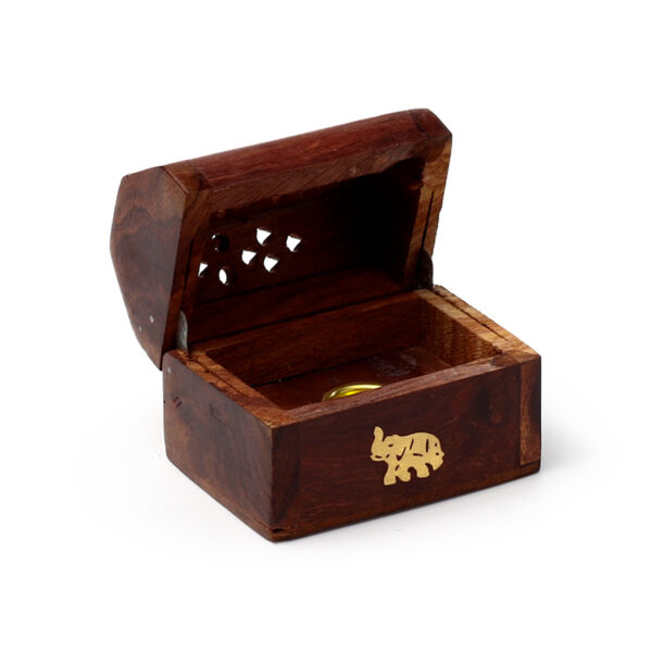 Decorative Sheesham Wood Mini Box - Image 2