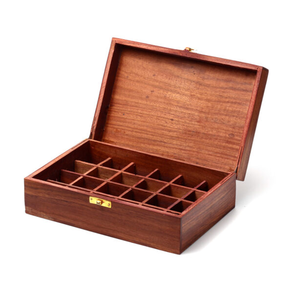 Decorative Sheesham Wood Floral Compartment Box Large - Image 5