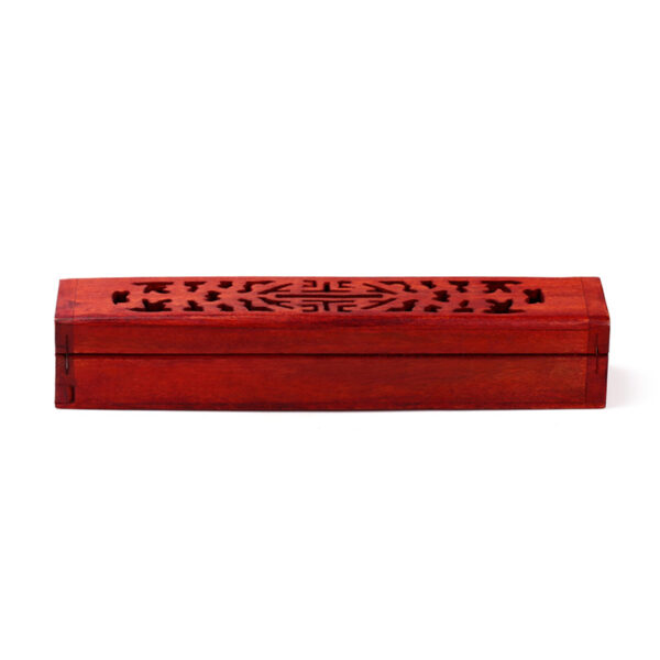 Decorative Mango Wood Carved Incense Box - Image 7