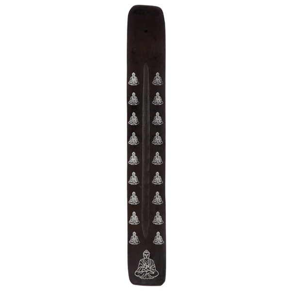 Decorative Buddha Wooden Incense Burner Ash Catcher - Image 3