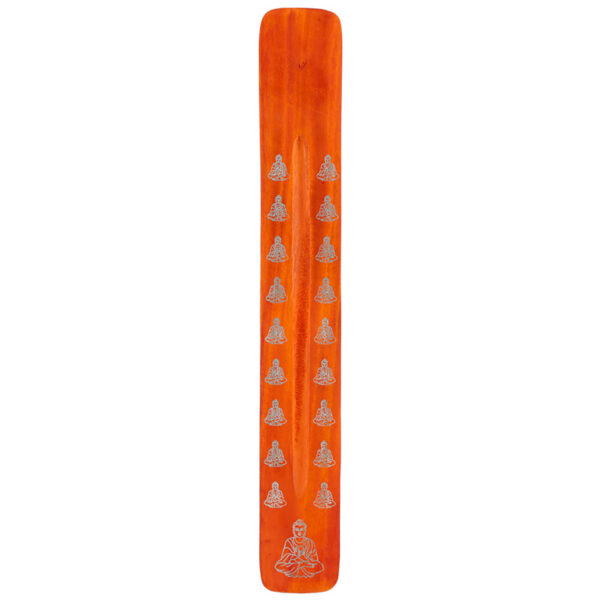 Decorative Buddha Wooden Incense Burner Ash Catcher - Image 4