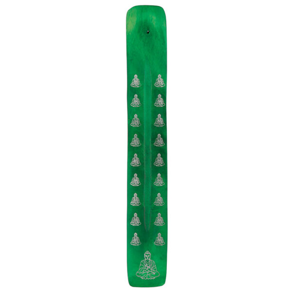 Decorative Buddha Wooden Incense Burner Ash Catcher - Image 5