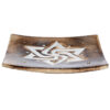 Mango Wood Square Carved Geometric Ashcatcher Incense Sticks Burner - Image 4