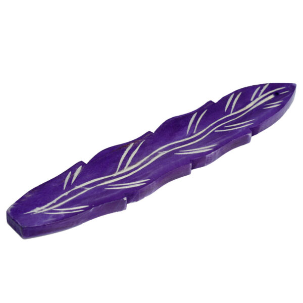 Mango Wood Feather Shaped Ashcatcher Incense Sticks Burner - Image 7