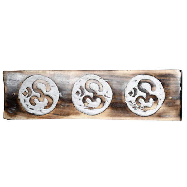 Mango Wood Ash Catcher Om Design Inlay - Image 5