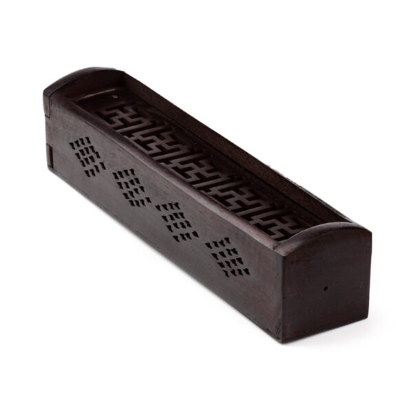 Mango Wood Incense Burner Box - Tree of Life - Image 8