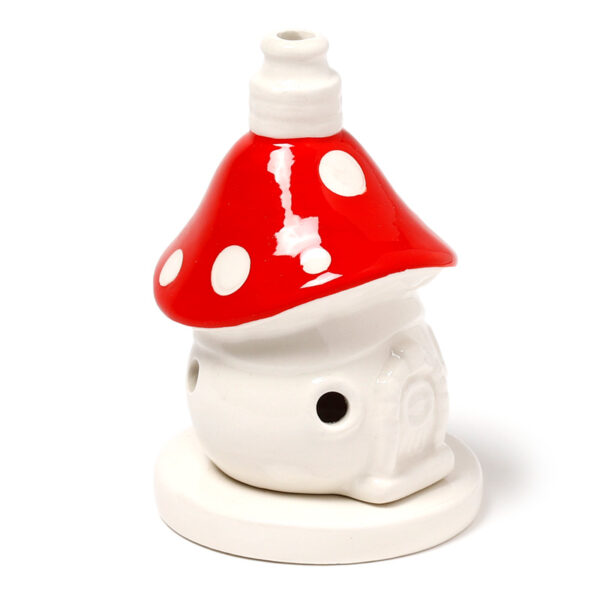 Ceramic Incense Cone Burner - Fairy Toadstool House - Image 6