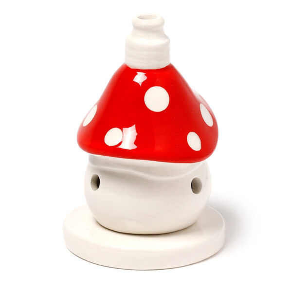 Ceramic Incense Cone Burner - Fairy Toadstool House - Image 7