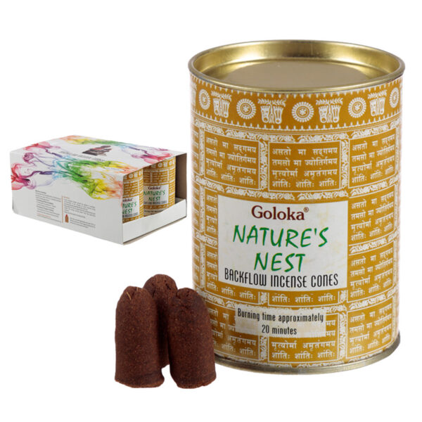 Goloka Backflow Incense Cones - Nest - Image 3