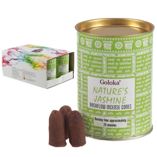 Goloka Backflow Incense Cones - Jasmine - Image 3