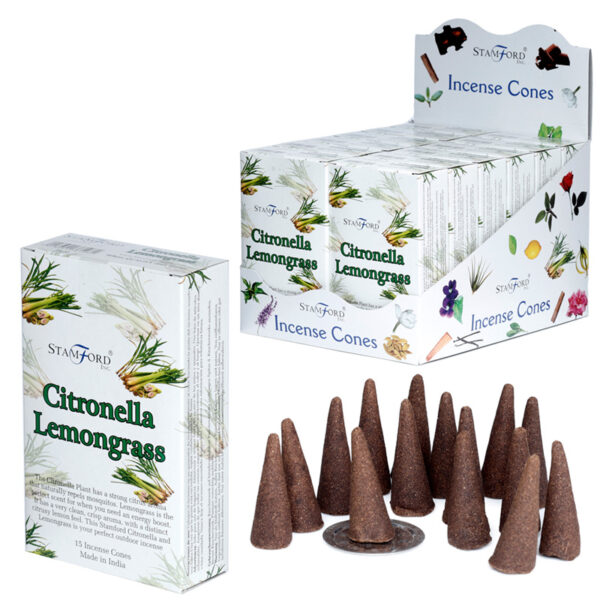 37198 Stamford Incense Cones - Citronella & Lemongrass - Image 4
