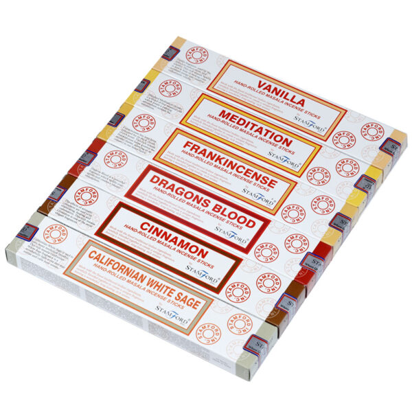37369 Stamford Masala Incense Sticks 12 Pack Set - Californian White Sage - Image 3