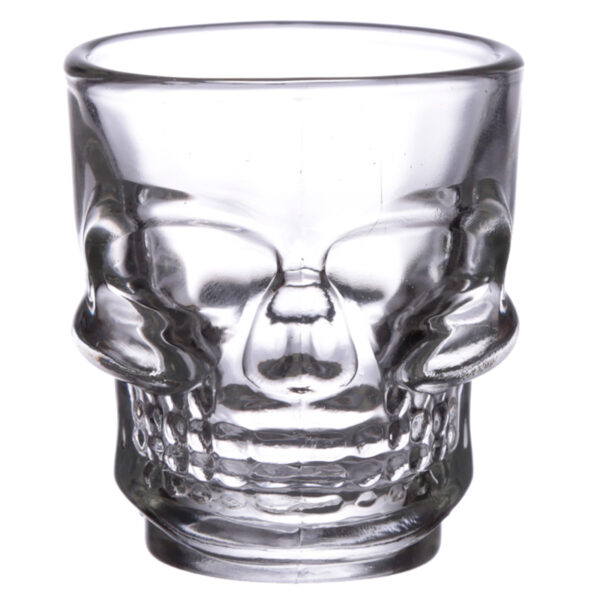 Fun Collectable Glass Shot Glass Set of 2 - Skulls (60ml) - Image 2