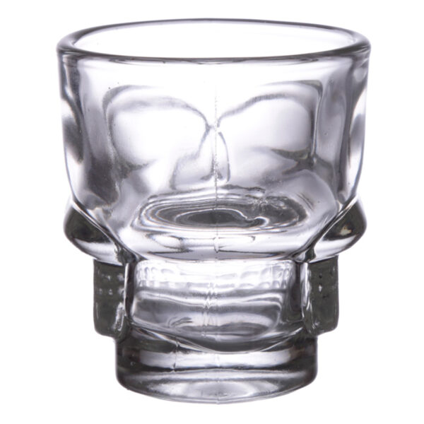 Fun Collectable Glass Shot Glass Set of 2 - Skulls (60ml) - Image 3