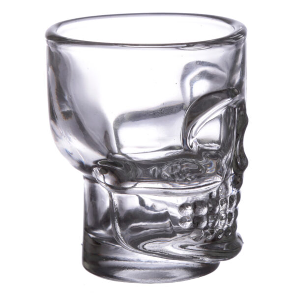 Fun Collectable Glass Shot Glass Set of 2 - Skulls (60ml) - Image 4