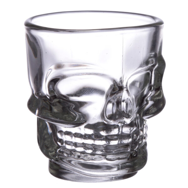 Fun Collectable Glass Shot Glass Set of 2 - Skulls (60ml) - Image 5