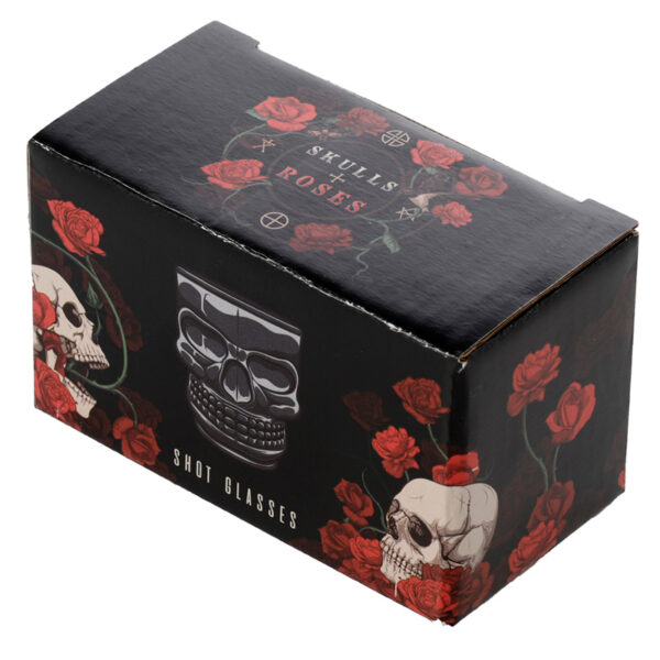 Fun Collectable Glass Shot Glass Set of 2 - Skulls (60ml) - Image 7